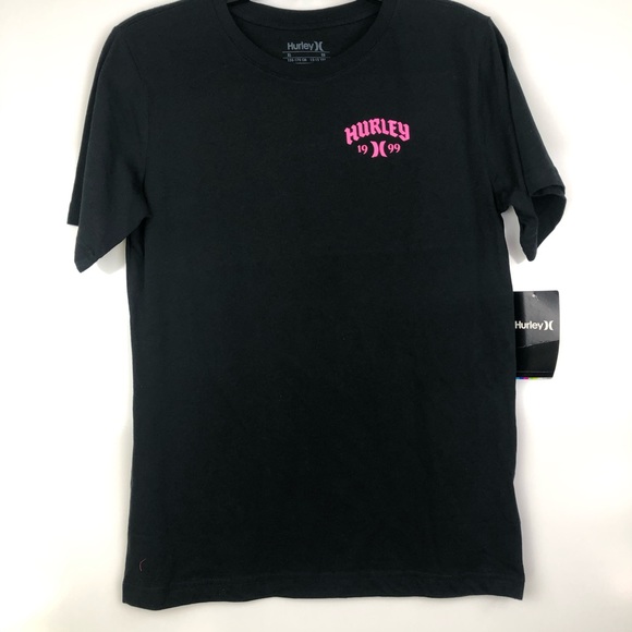 HURLEY BLACK GRAPHIC TEE - Picture 2 of 4